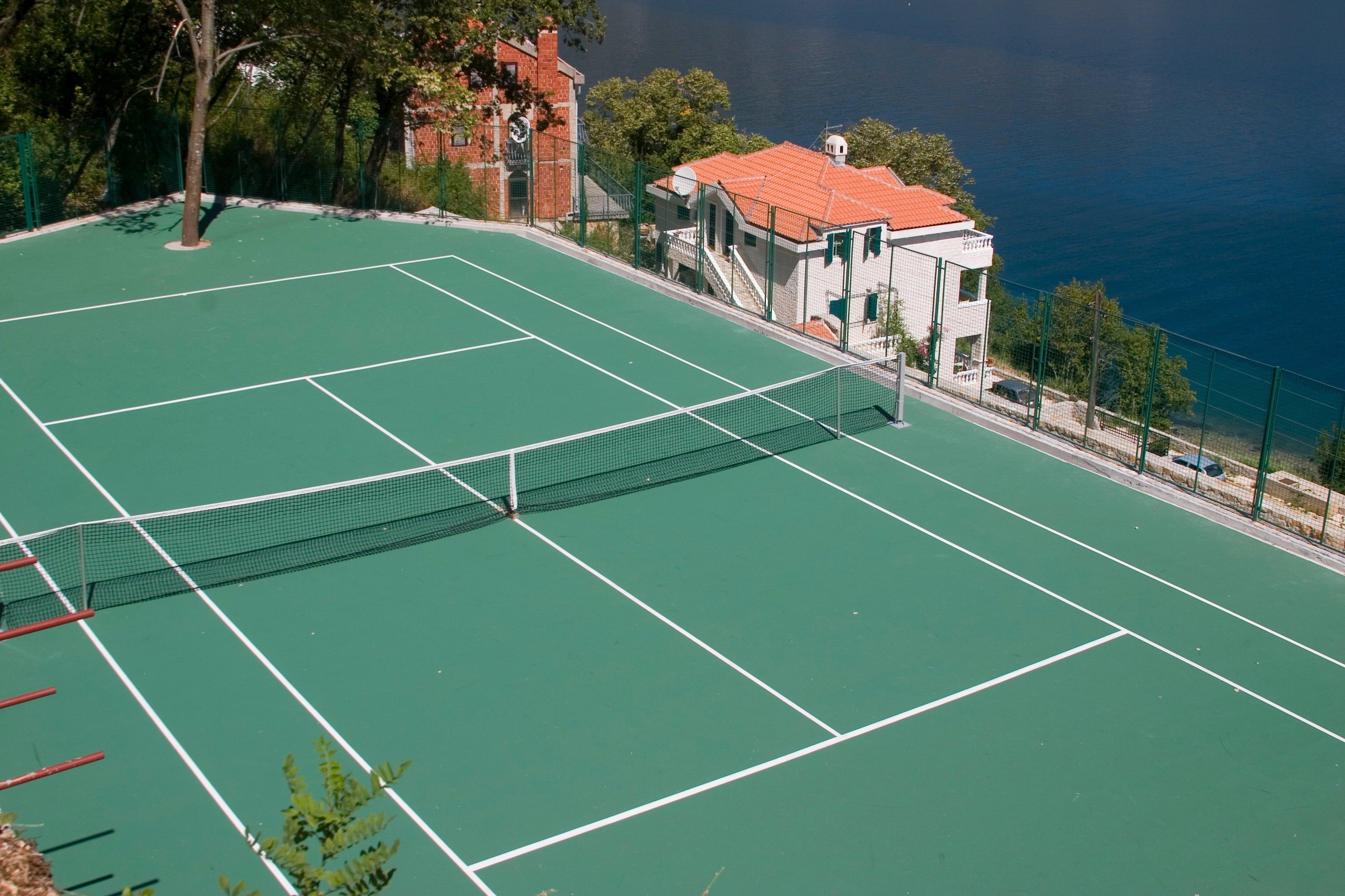 Mediterranean tennis court 