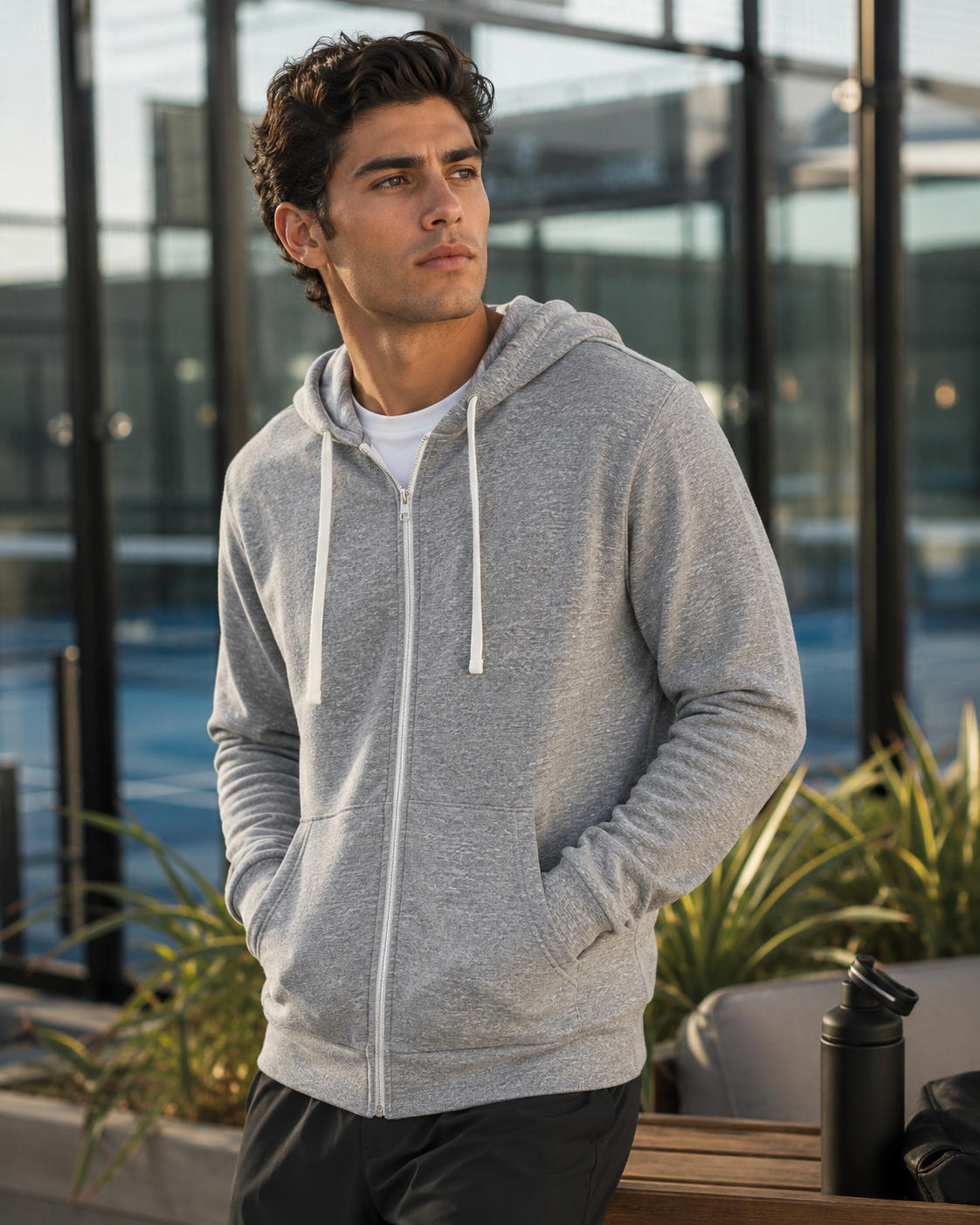 Triblend Fleece Zip Hoodie
