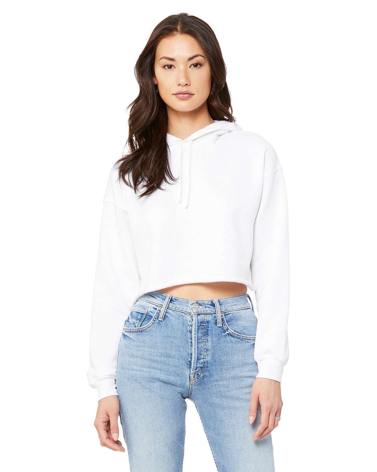 Women's Cropped Fleece Hoodie KOURTLY by Loriet Sports