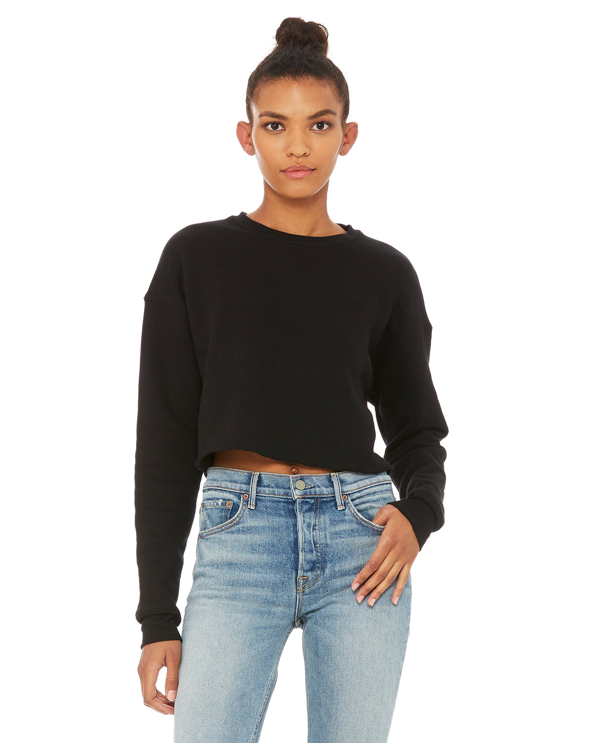 Women's Cropped Crew Fleece KOURTLY by Loriet Sports
