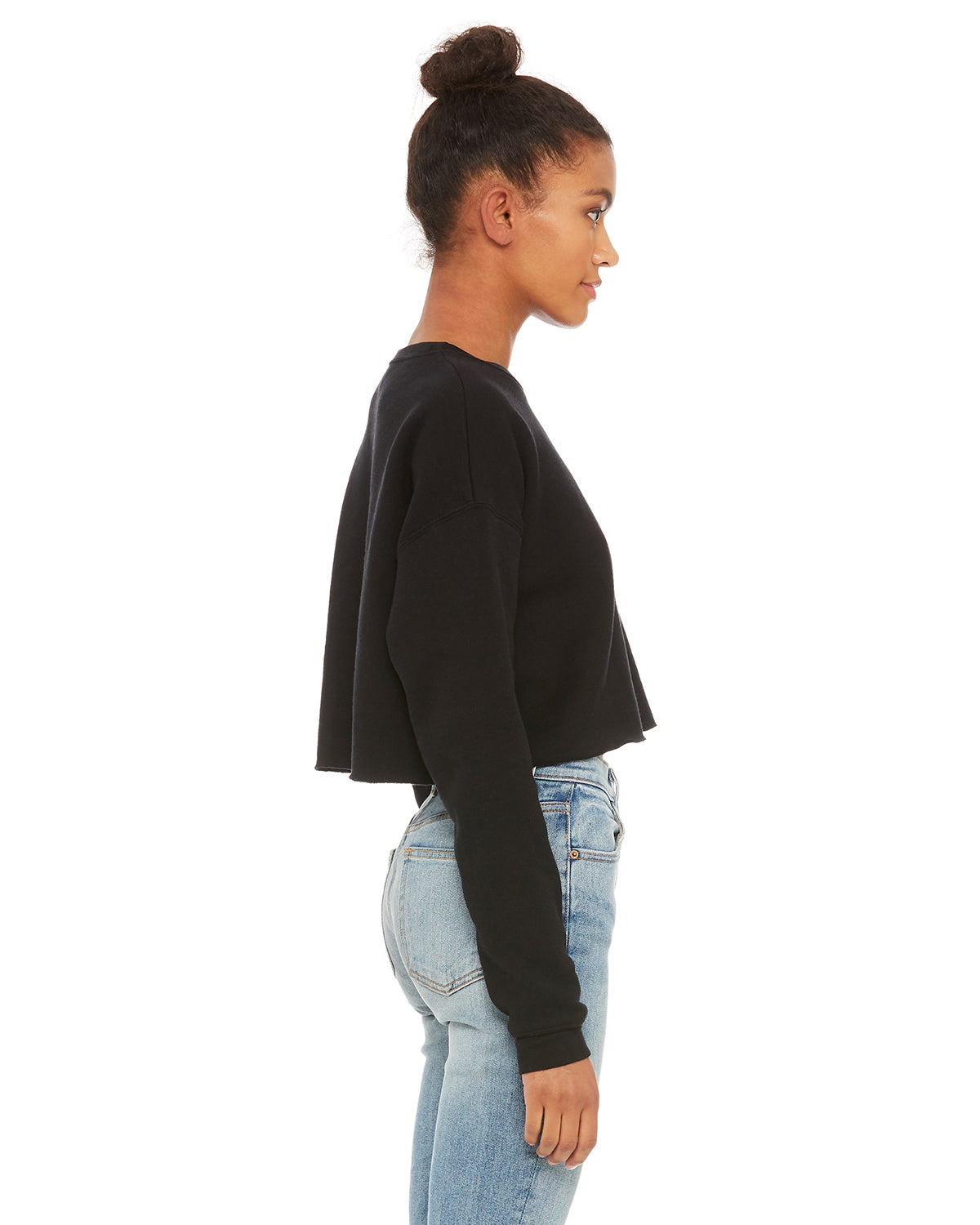 Women's Cropped Crew Fleece KOURTLY by Loriet Sports