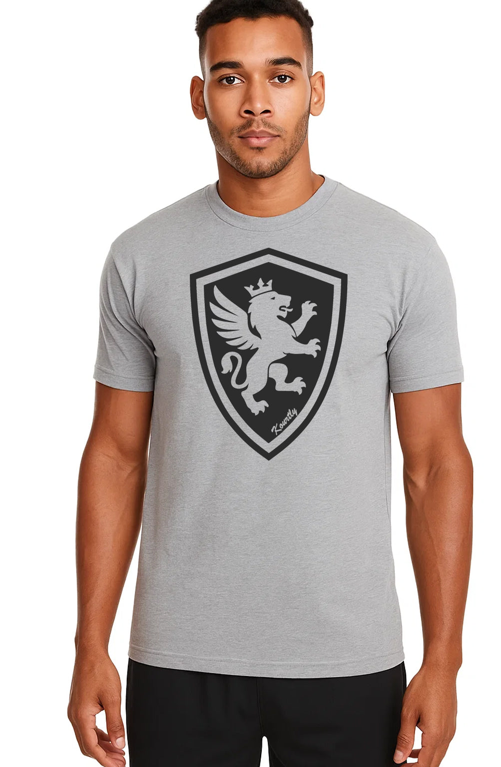 Comfort Lion Shield Tee KOURTLY by Loriet Sports