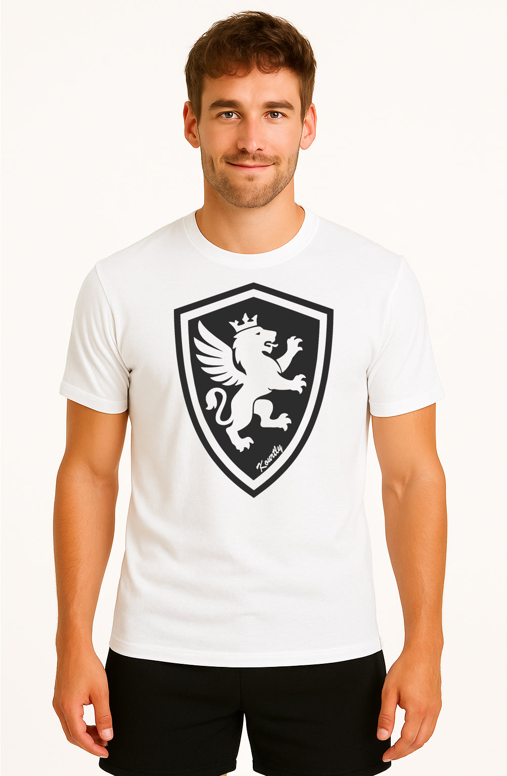 Comfort Lion Shield Tee KOURTLY by Loriet Sports
