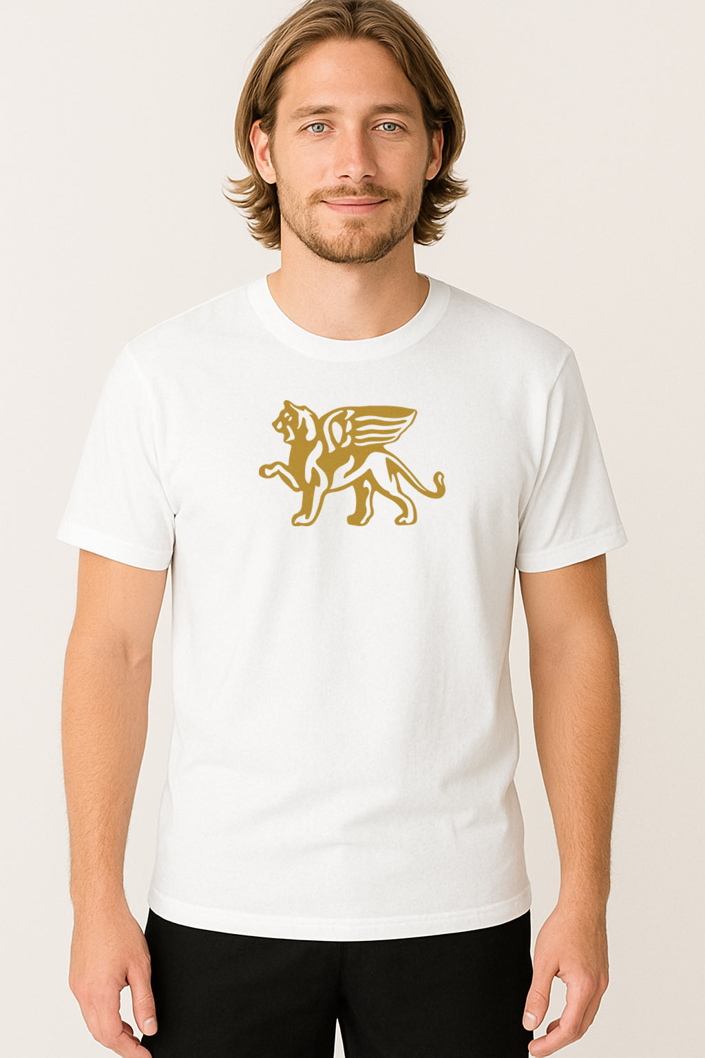 Comfort Gold Lion Tee KOURTLY by Loriet Sports