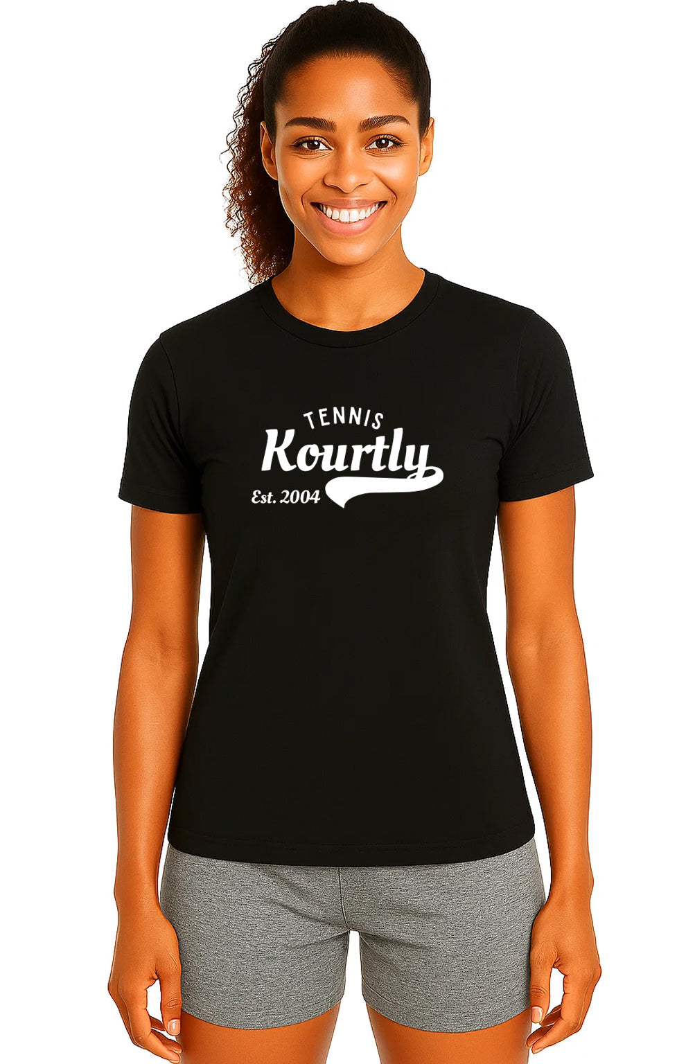 Women KOURTLY Signature Tennis Tee KOURTLY by Loriet Sports