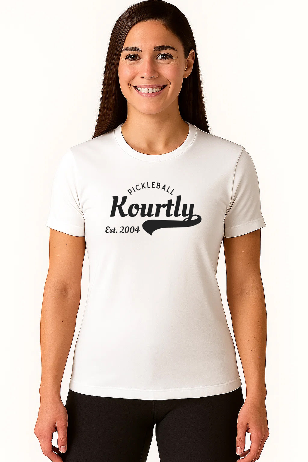 Women KOURTLY Signature Pickleball Tee Loriet Activewear
