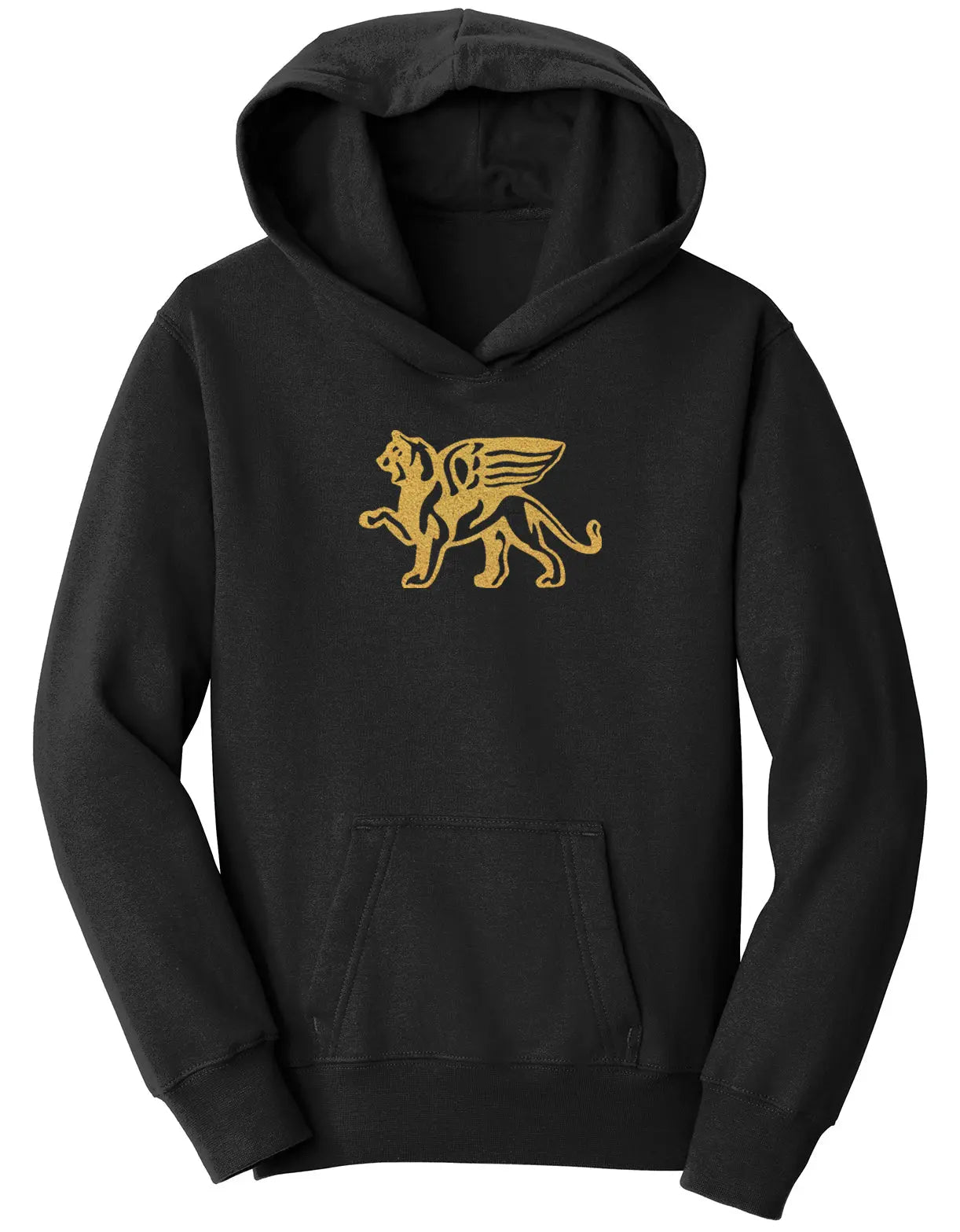 Kids Gold Lion Hoodie - Loriet Activewear