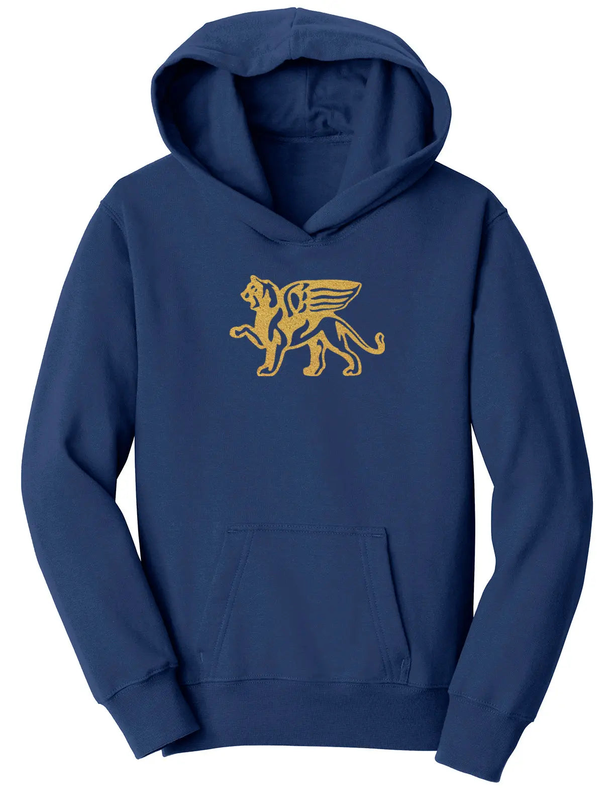 Kids Gold Lion Hoodie - Loriet Activewear