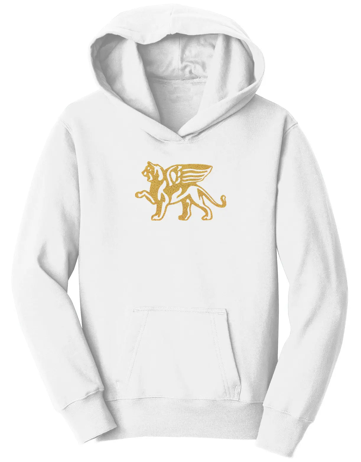 Kids Gold Lion Hoodie - Loriet Activewear